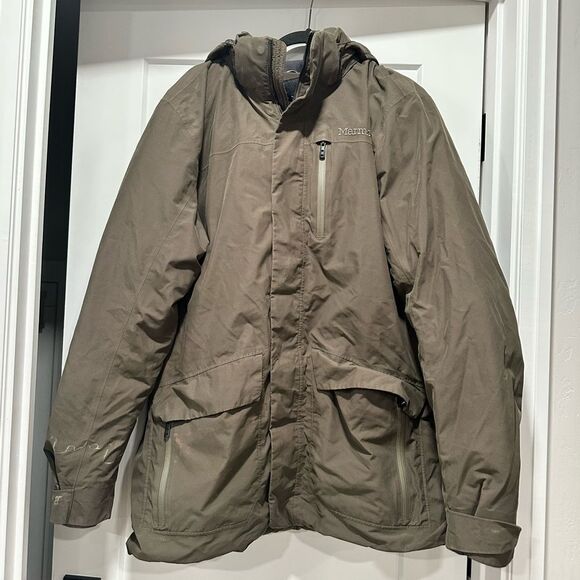 MARMOT MEN’s Yorktown Jacket - DEEP OLIVE - Performance Fatherless Durable - XXL - Picture 3 of 7